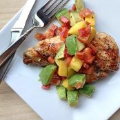 Grilled Chicken with Mango & Avocado Salsa