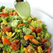 Southwestern Chopped Salad with Cilantro Dressing