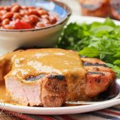 BBQ Pork Chops with Carolina BBQ Sauce
