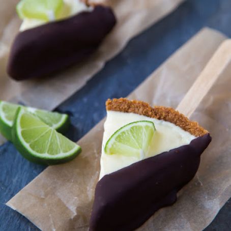 Frozen Key Lime Pie on a Stick