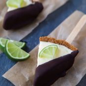 Frozen Key Lime Pie on a Stick