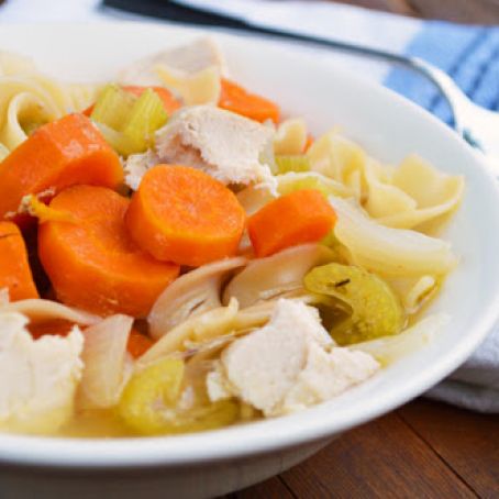 Chicken Noodle Soup Slow Cooked