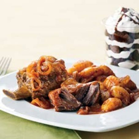 Italian Braised Beef Short Ribs With Gnocchi