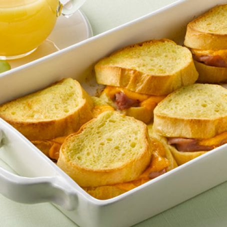 Overnight Ham and Cheese French Toast