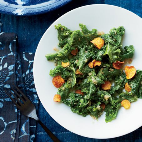 Steamed Mustard Greens with Balinese Sambal