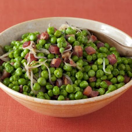 Peas with Shallots and Pancetta