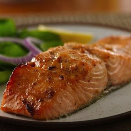 Roasted Honey Mustard Salmon