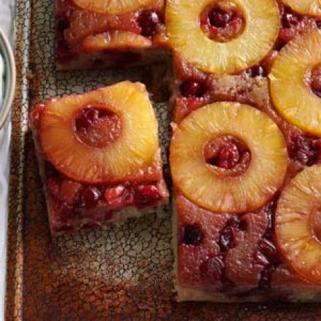 Cranberry Pineapple Upside-Down Cake