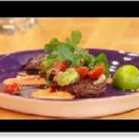 Skirt Steak with Avocado Relish and Chipotle-Lime Aioli