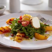 Grilled Peach & Arugula Salad