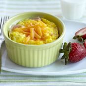 Microwave 1-Minute Ham & Egg Breakfast Bowl