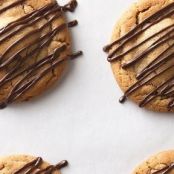 Giant Peanut Butter Zebra Cookies