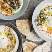 Israeli Hummus with Spiced Beef Topping