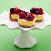 Greek Yogurt Cheesecakes with Quick Berry Compote (CE)