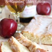 Sparkling Cider Pound Cake with Sparkling Cider Glaze