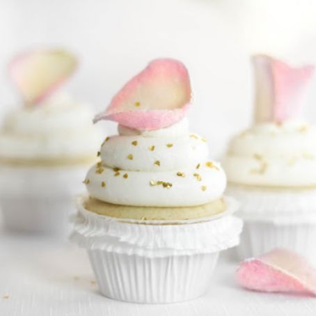 Vanilla-Rose Water Cupcakes