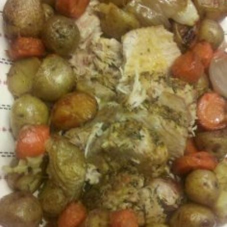 ROAST PORK LOIN AND POTATOES