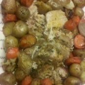 ROAST PORK LOIN AND POTATOES