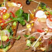 Bean and Prosciutto Bruschetta