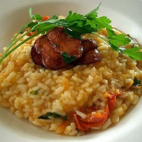 RISOTTO DE CHORIZO Y AZAFRAN
