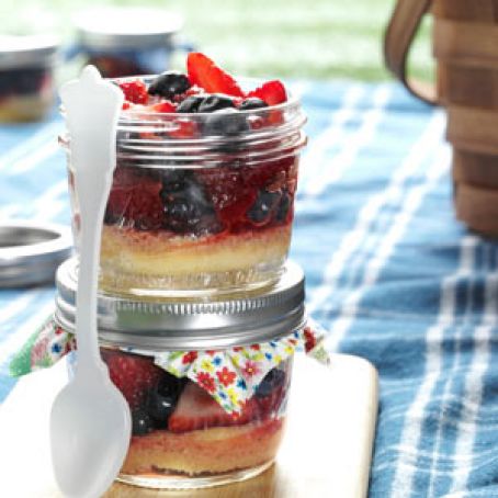 Picnic Berry Shortcakes Recipe