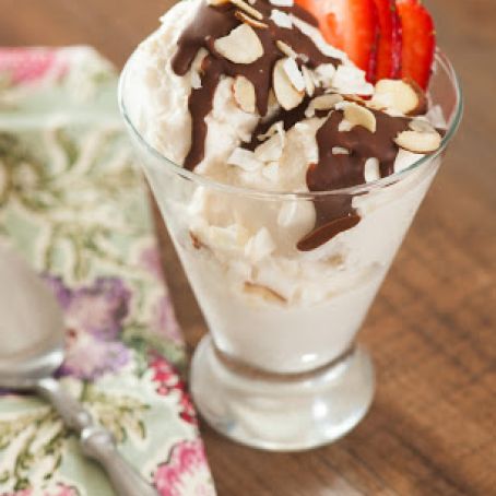ice cream - almond joy ice cream