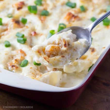 CREAMY LOBSTER SHRIMP STUFFED SHELLS