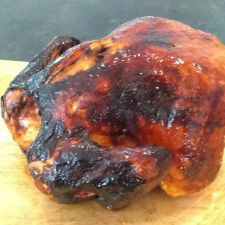 Beer Can Chicken with Honey, Lime & Sriracha Glaze