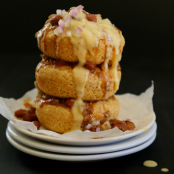 spicy baked doughnuts with nacho chili cheese