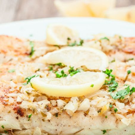 WHITE FISH WITH LEMON BUTTER SAUCE