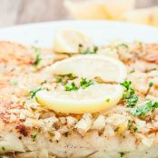 WHITE FISH WITH LEMON BUTTER SAUCE