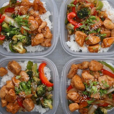 Chicken and Veggie Teriyaki Stir-Fry Bowl