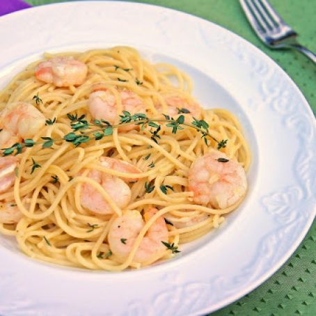 Roasted Lemon Garlic & Herb Shrimp Pasta