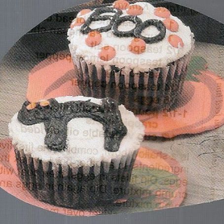 Spooky Chocolate Cupcakes
