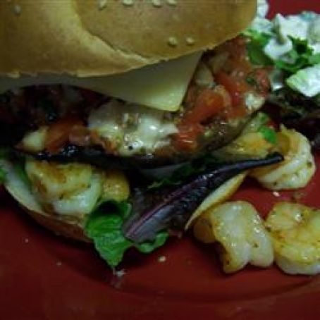 Portobello Mushroom Burger With Bruschetta Topping
