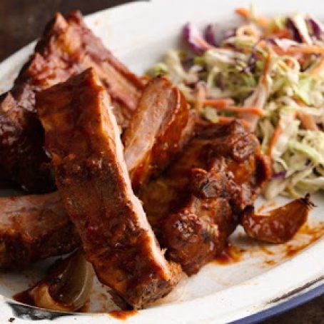 Slow-Cooker Barbecued Ribs