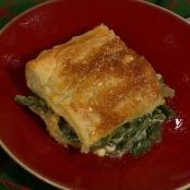 Green Bean Casserole with Carmelized Onions and Puffed Pastry