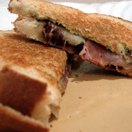 Prosciutto, Pesto and Sun-dried Tomato Grilled Cheese