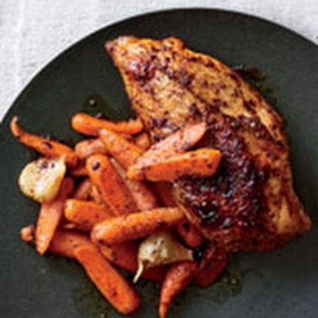 Mexican Roast Chicken and Carrots