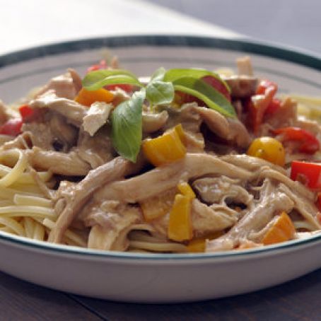 Chicken Stir-Fry with Asian Peanut Sauce