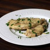 TURKEY CUTLETS WITH FONTINA AND MUSHROOMS