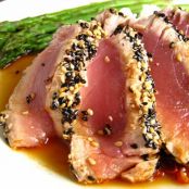 TUNA*****Sesame Tuna Steak with Frizzled Scallions and Ginger