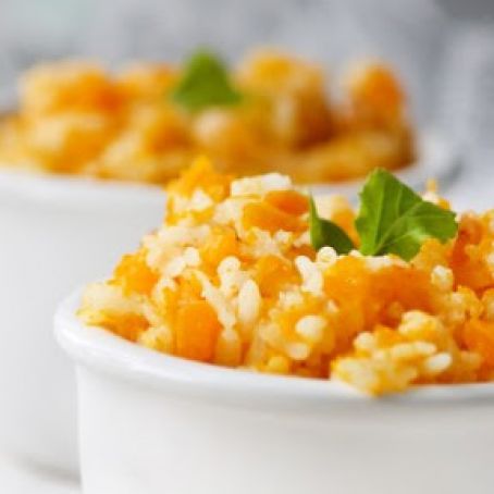 Pumpkin and Goat Cheese Risotto