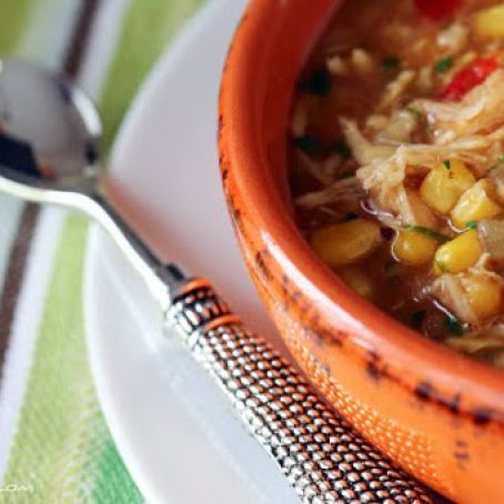 BBQ Chicken Pizza Soup