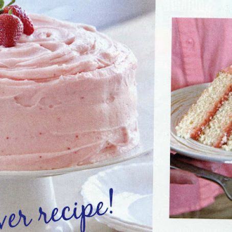 Strawberry Birthday Cake