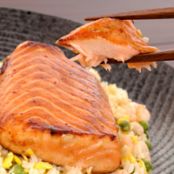 Asian Salmon With Brown Rice Pilaf