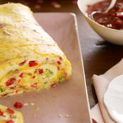 Bacon Omelette Roll with Salsa