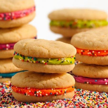 Cake Batter Cookie Stackers