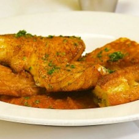 Black Grouper with Sofrito and Rock Shrimp Toast