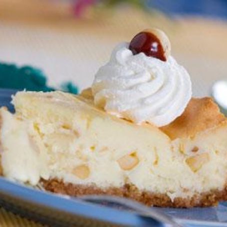 White Chocolate Macadamia Nut Cheesecake